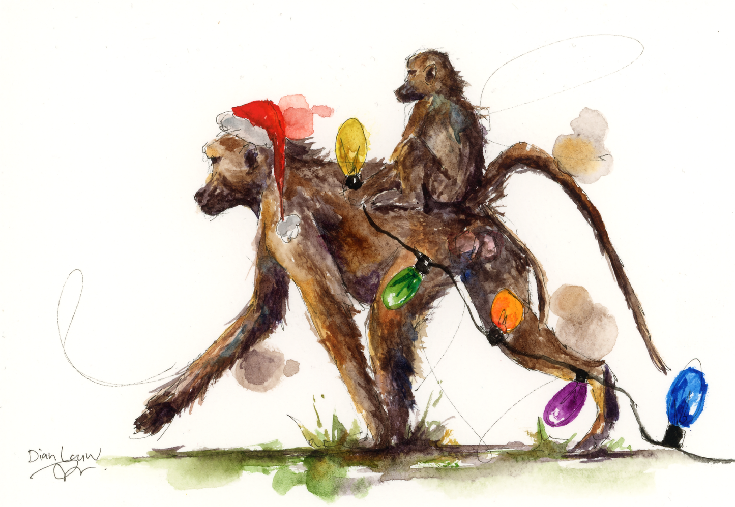 Christmas baboons