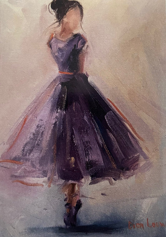 Ballerina in purple