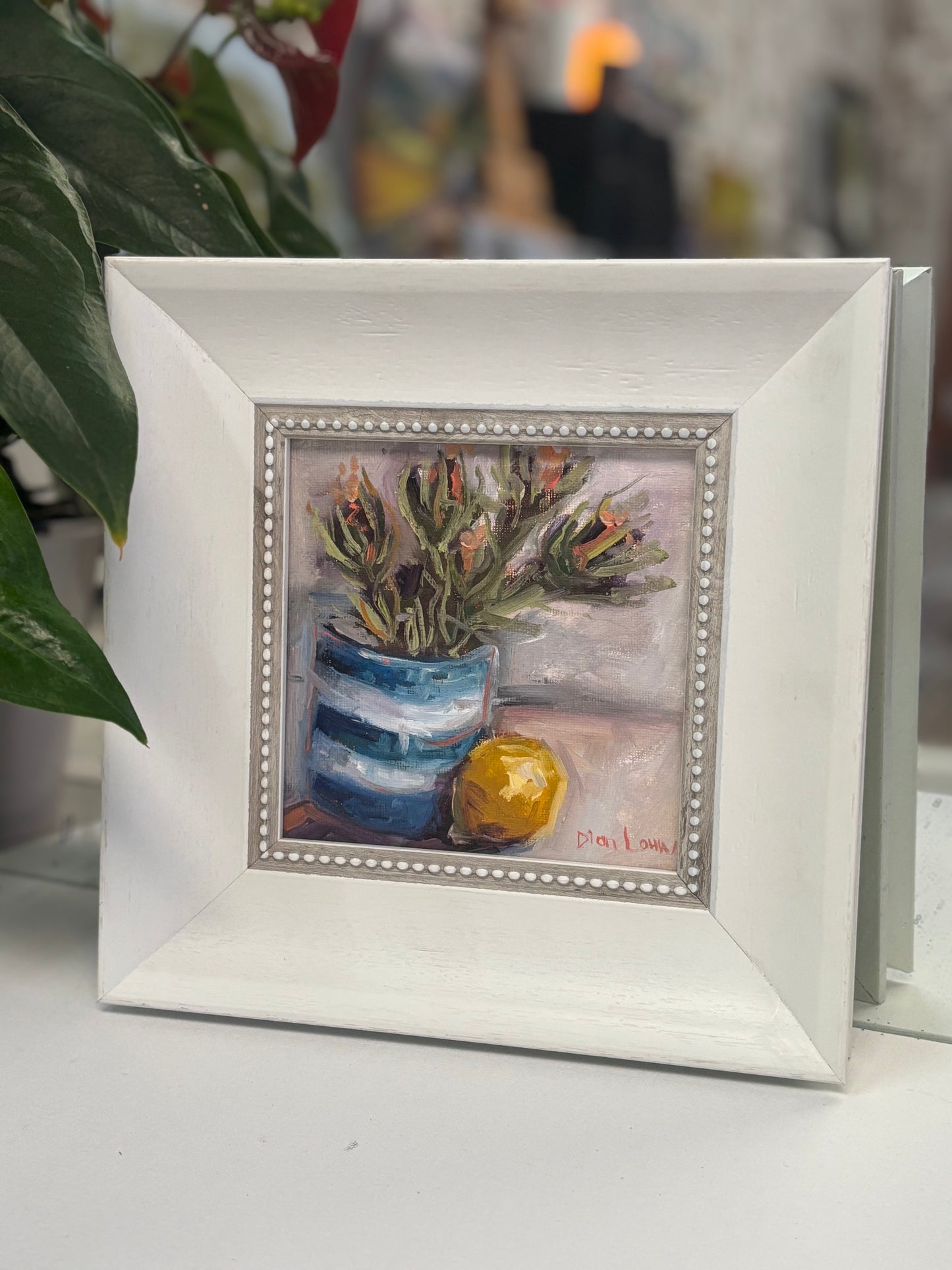 Lemon still life oil painting