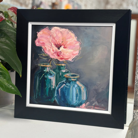 Delicate flower oil painting