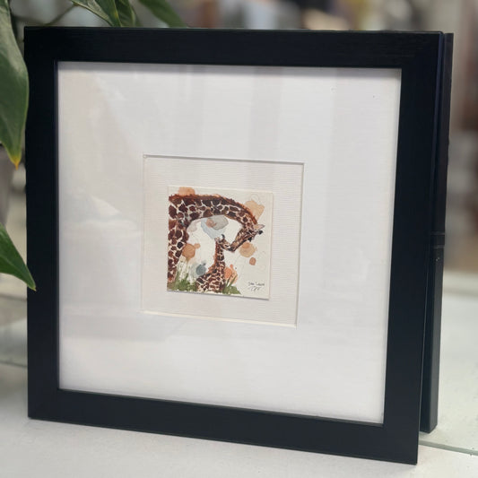 Miniature Mother and Baby Giraffe