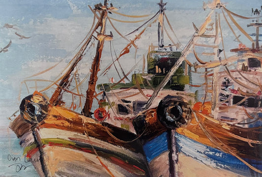 Two boats in harbour