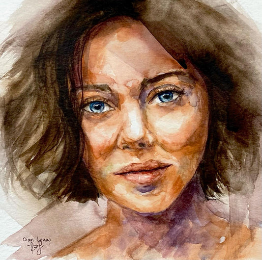 Woman with short hair