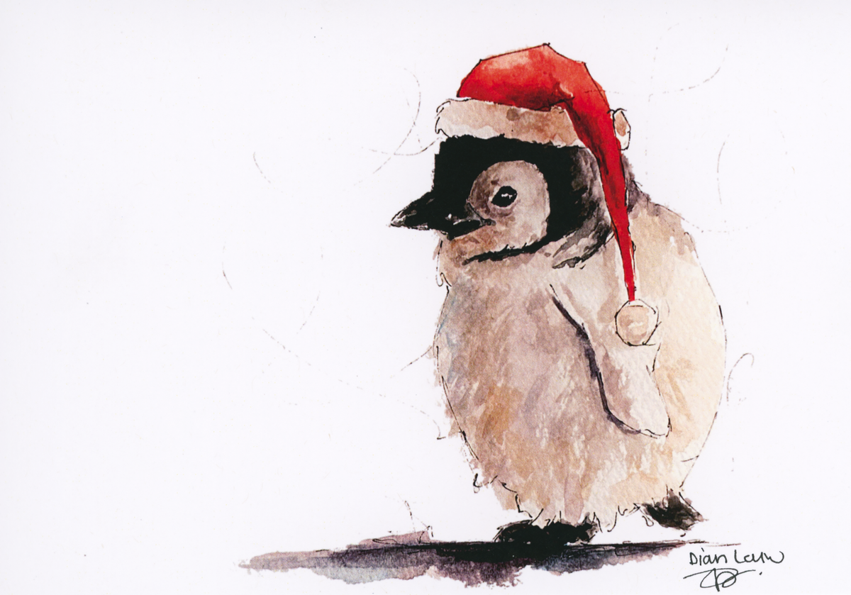 Christmas baby penguin