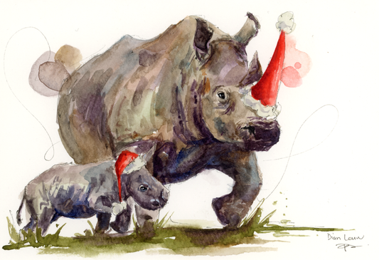 Christmas rhinos