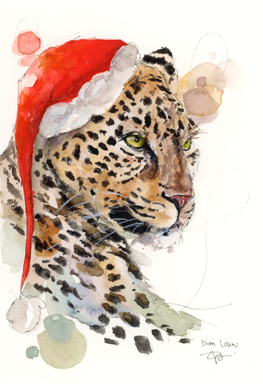 Christmas leopard