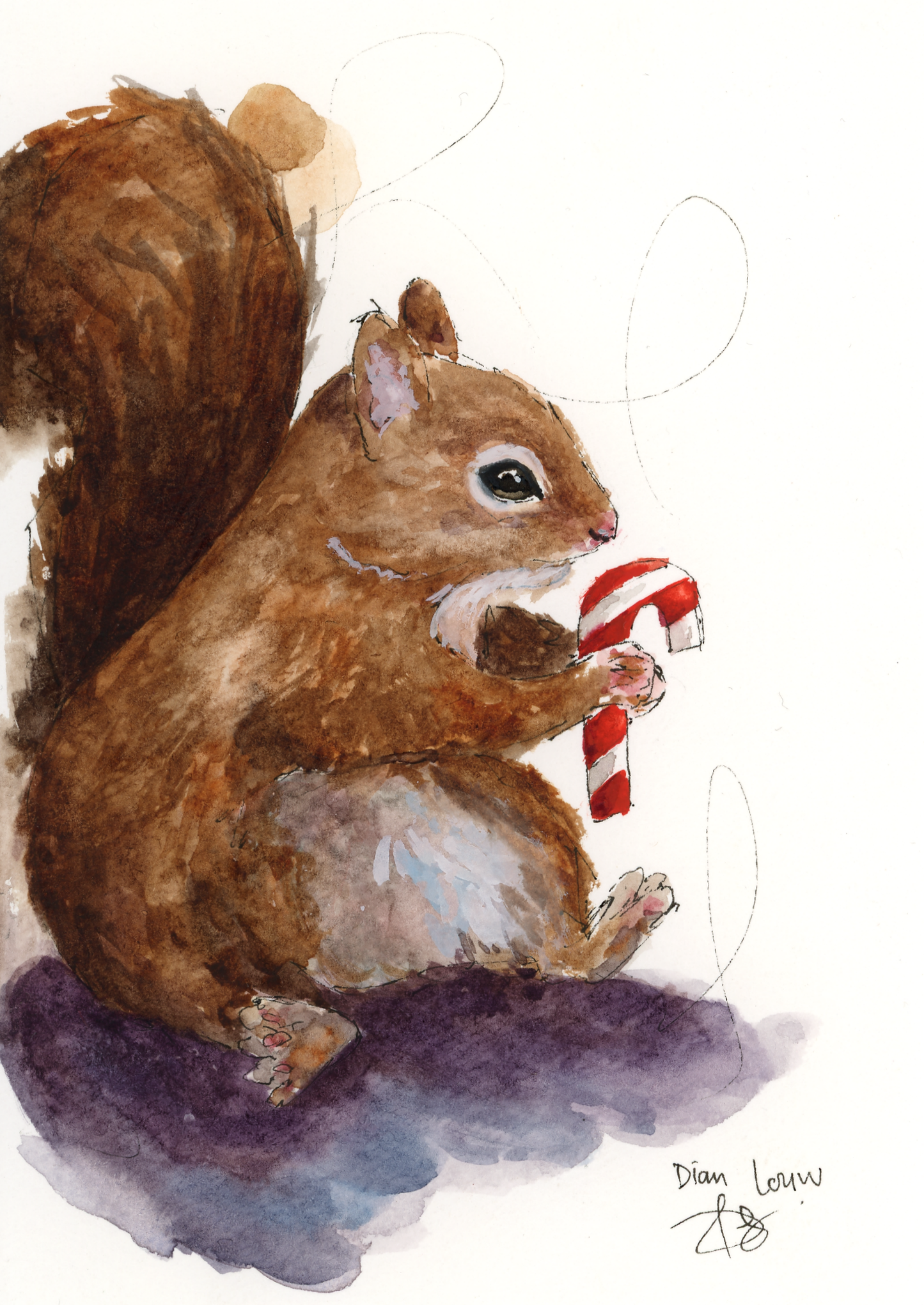 Christmas squirrel