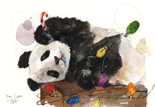 Christmas panda