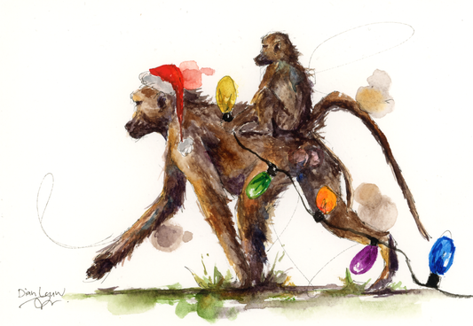 Christmas baboons
