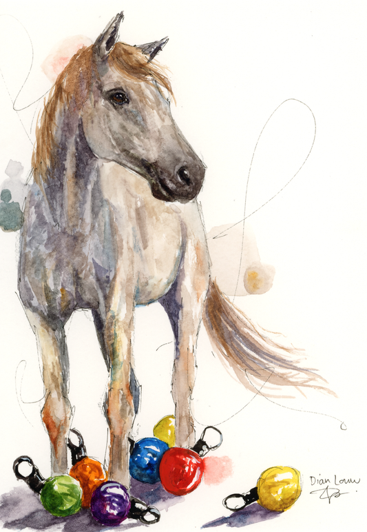 Christmas horse
