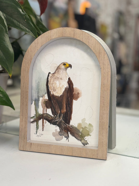 Fish eagle in watercolour