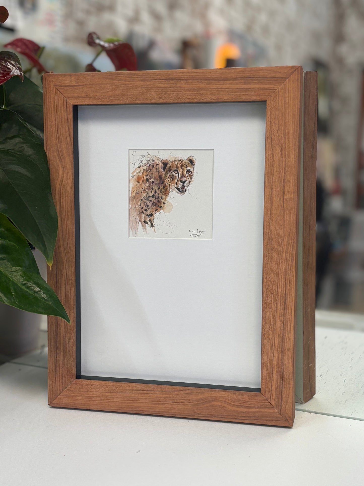Miniature Cheetah in watercolour