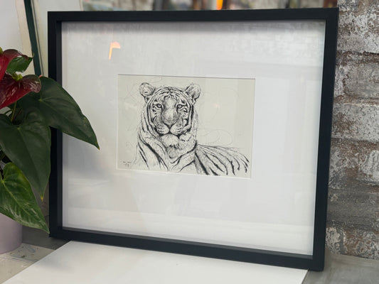 Tiger pen sketch