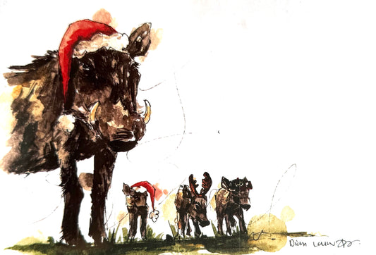Christmas warthogs