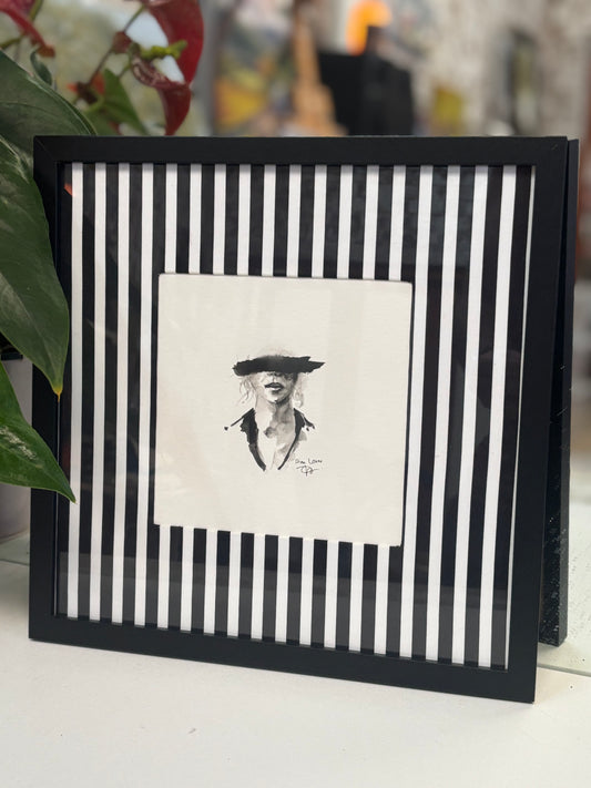 Modern female portrait in watercolour