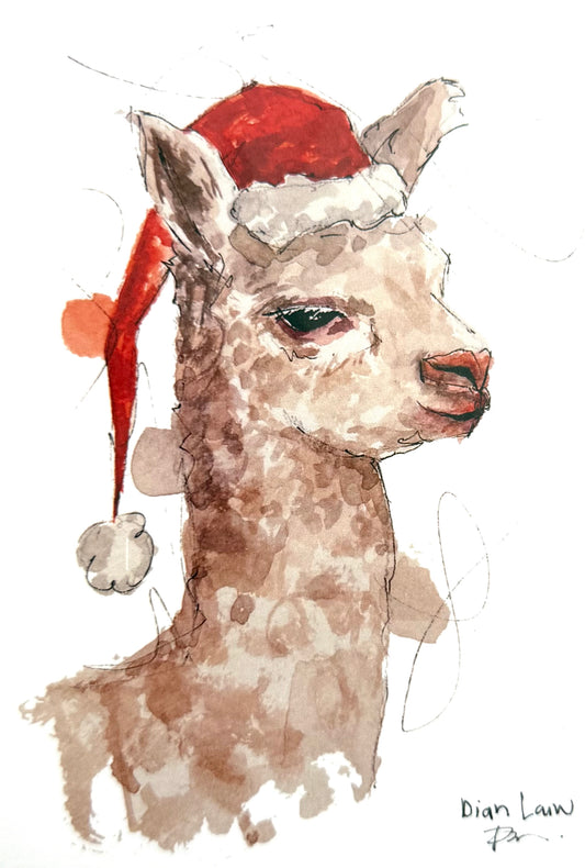 Christmas llama