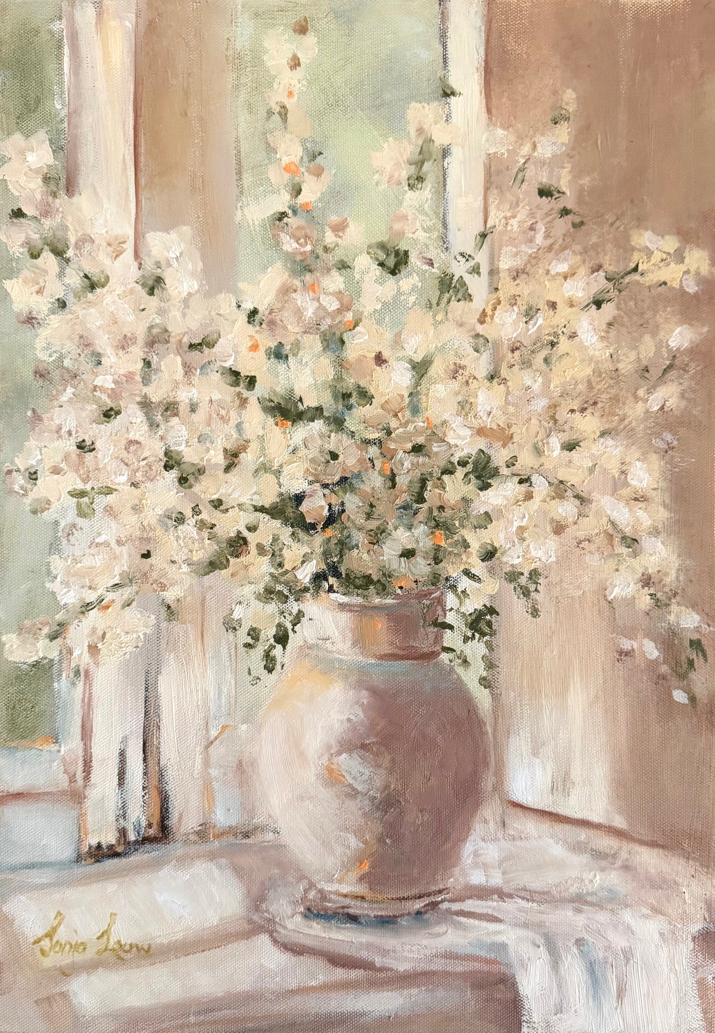 Bouquet by the window