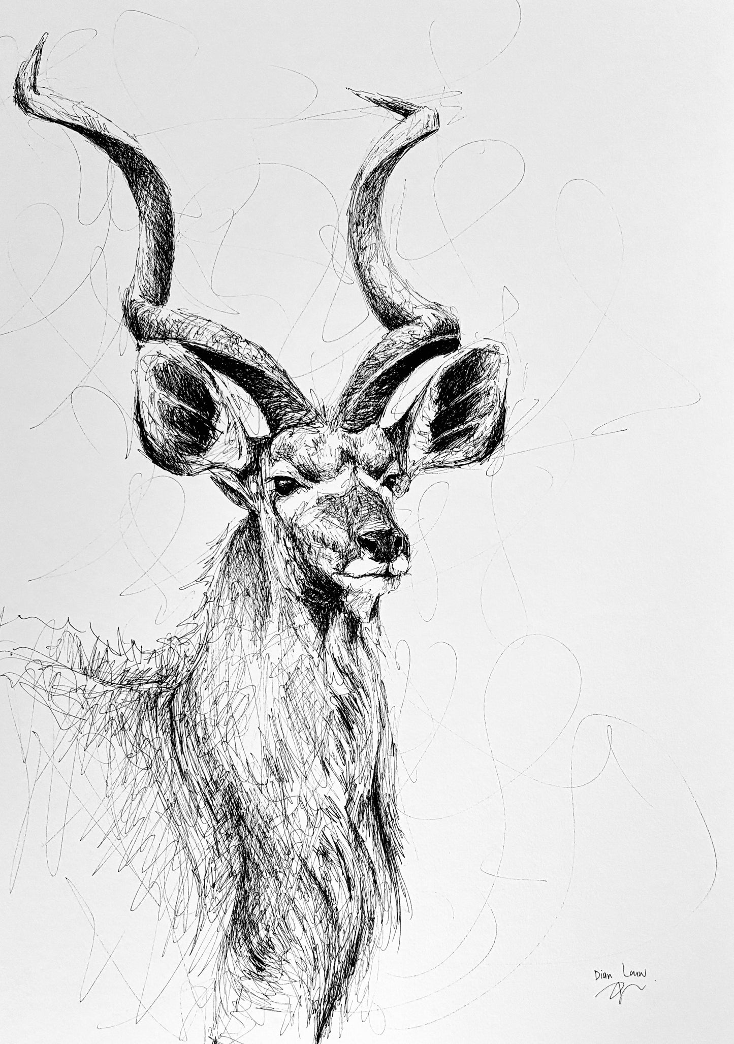 Bespoke Pen sketch (kudu)