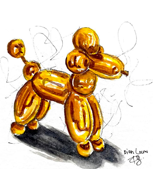 Yellow Balloon Dog