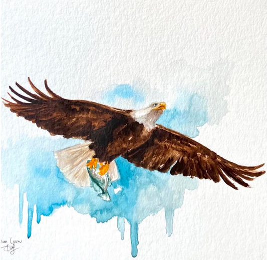 Fish Eagle in flight