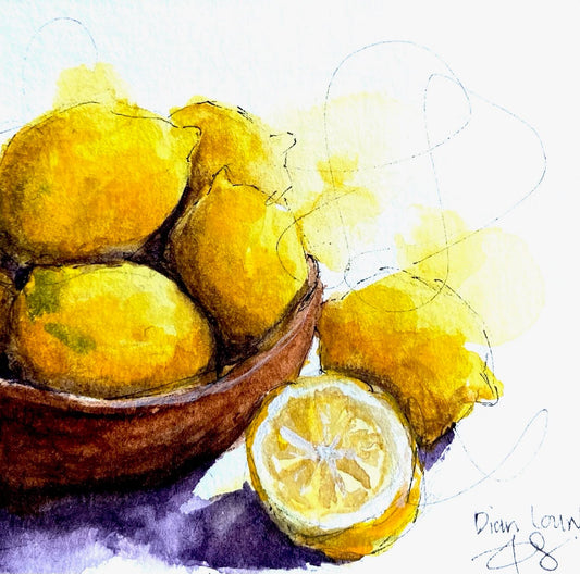 Bowl with lemons