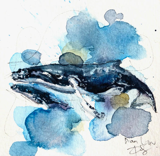 Whale with calf