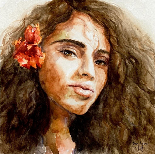Flower in hair