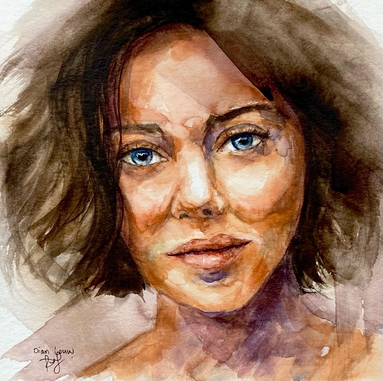 Woman with short hair