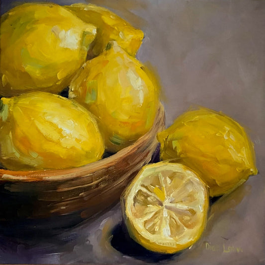 Lemons in bowl