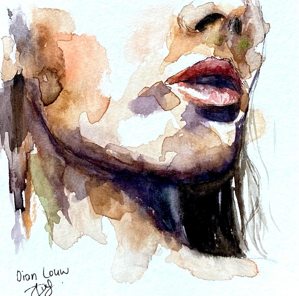 Woman side profile