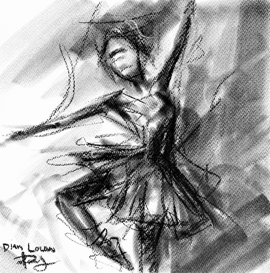 Ballet Charcoal#2