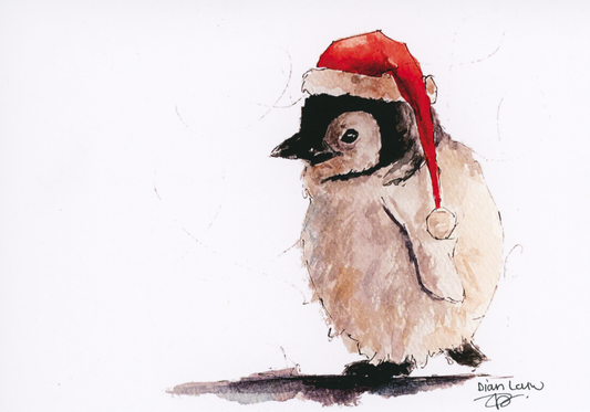 Christmas baby penguin